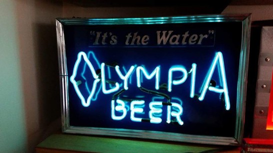 Sign olympia beer Vintage Beer